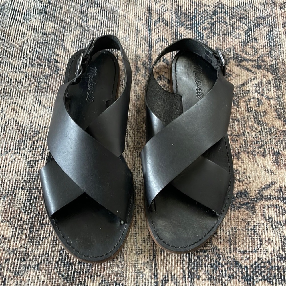 Madewell Crossover Boardwalk Sandals